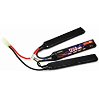 FCONEGY - Batería de polímero de Litio 2S-3S 11.1-14.8V 1200-2400mah 20C con Deans-T-Mini Tamiya Plug para Armas RC Gun…